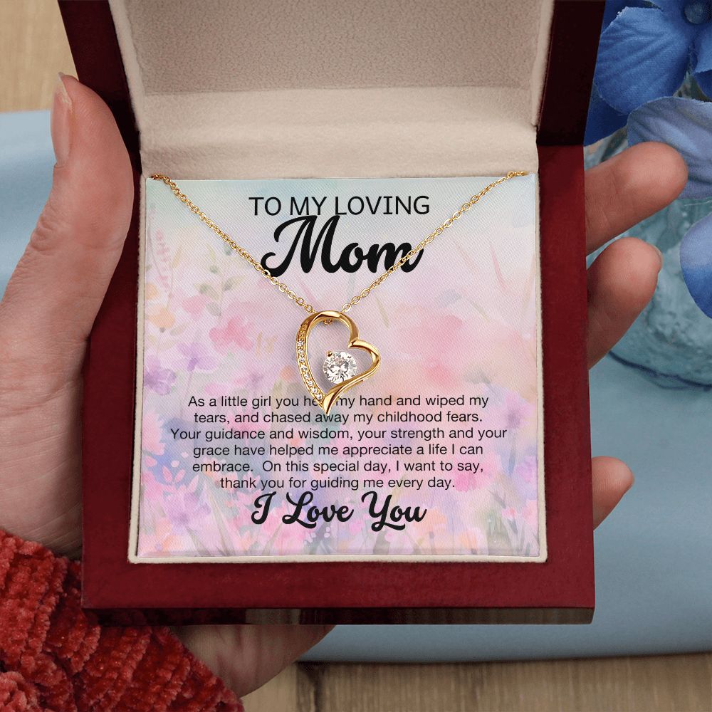 To My Loving Mom | from Daughter | Forever Love Necklace