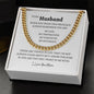 To My Husband | Cuban Link Chain | I Love you More
