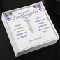 To Granddaughter From Grandpa - Personalized Vertical Name Necklace