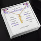 To Granddaughter From Grandpa - Personalized Vertical Name Necklace