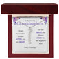 To Granddaughter From Grandpa - Personalized Vertical Name Necklace