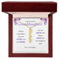 To Granddaughter From Grandpa - Personalized Vertical Name Necklace