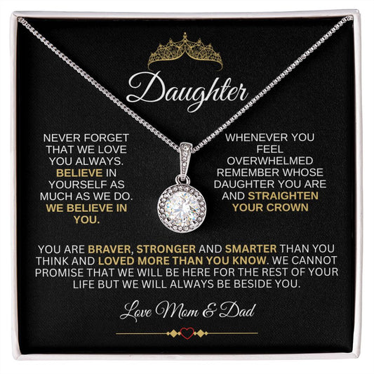 To Daughter Eternal Hope Necklace from Mom & Dad | Straighten Your Crown