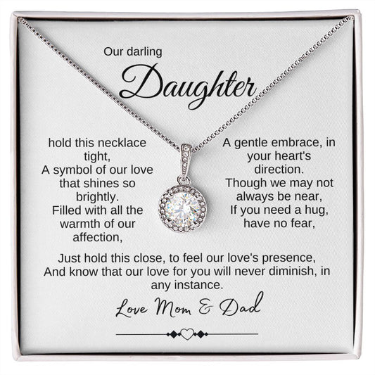 Our darling Daughter, hold this necklace tight | Eternal Hope Necklace | Love Mom & Dad