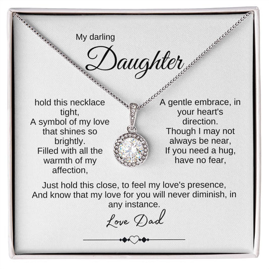 My darling Daughter, hold this necklace tight | Eternal Hope Necklace | Love Dad