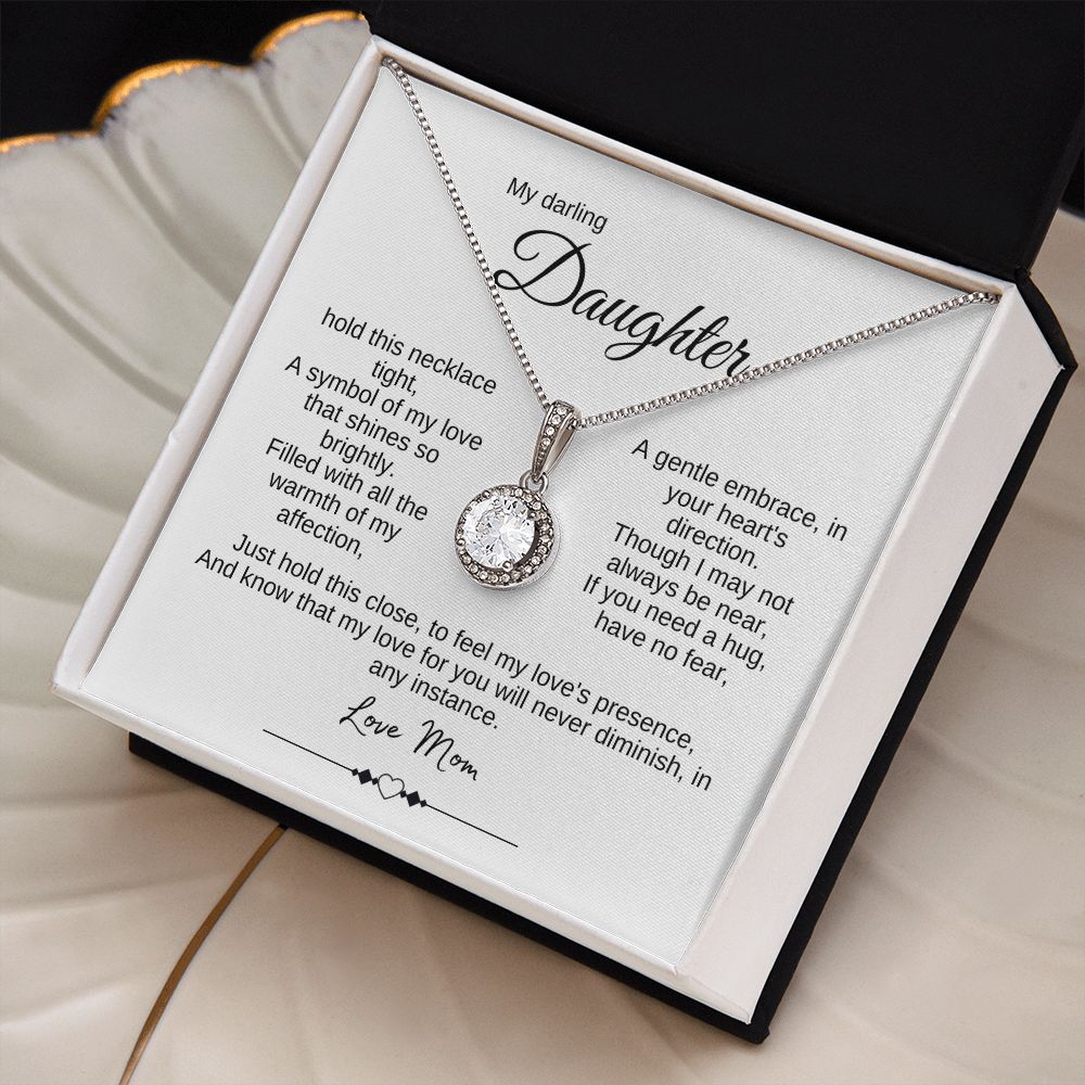 My darling Daughter, hold this necklace tight | Eternal Hope Necklace | Love Mom