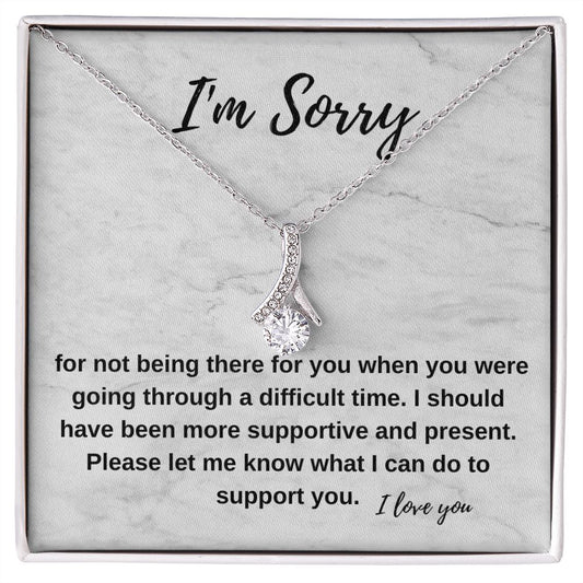 I'm sorry for not being there | Alluring Beauty necklace
