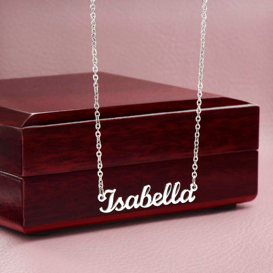 10 Character Personalized Name Necklace. Create even some of those hard to find names!